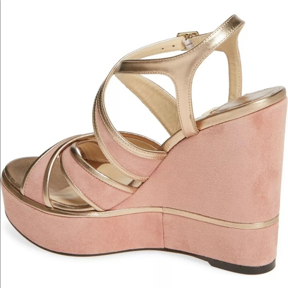 Jimmy Choo Alissa 120 Wedge Sandal Blush - Picture 3 of 9